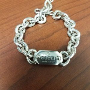 Gucci silver chain bracelet